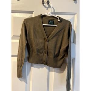 mini boden cardigan 5-6y olive